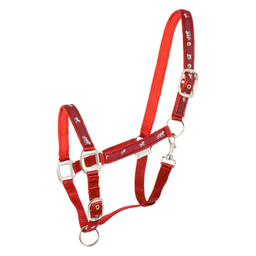 Licol Waldhausen déco Petits chevaux Rot