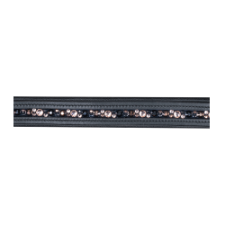 Lederhalfter Waldhausen Crystal X-Line Schwarz / Grau Lederhalfter Waldhausen Crystal X-Line Schwarz / Grau