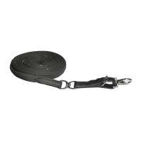 Lange drehbare Waldhausen-Gurtschlaufe mit Stopper und Drehauge Schwarz