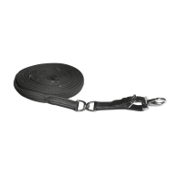 Lange drehbare Waldhausen-Gurtschlaufe mit Stopper und Drehauge Schwarz