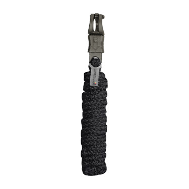 Anbindestrick Waldhausen Gloomy mit Panikhaken Schwarz