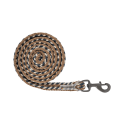 Anbindestrick Waldhausen Plus mit Standardkarabiner, dunkle Beschläge