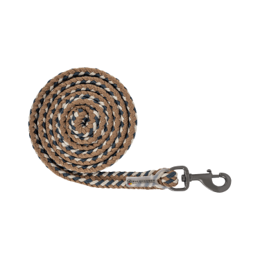 Anbindestrick Waldhausen Plus mit Standardkarabiner, dunkle Beschläge