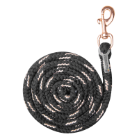 Anbindestrick Waldhausen Rosé mit Karabinerhaken Schwarz Anbindestrick Waldhausen Rosé mit Karabinerhaken Schwarz