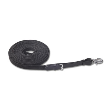 Longe Waldhausen gemäß LPO-Norm ohne Stopper und ohne drehbares Auge Schwarz