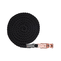 Longe Waldhausen Shine Panikhaken Schwarz / Roségold