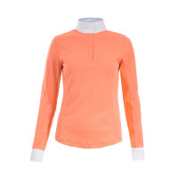 Langarm-Polo Blaire Horze Damen Lachsrosa Langarm-Polo Blaire Horze Damen Lachsrosa