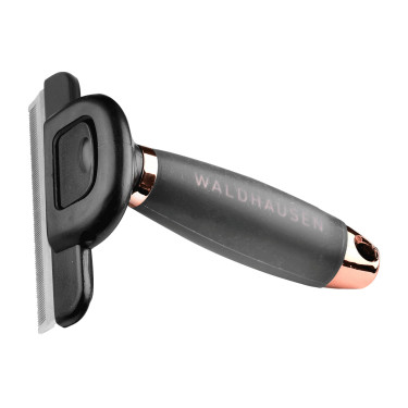 Peigne pour la mue Waldhausen poignée gel L Schwarz / Roségold