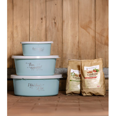 Petite gamelle Waldhausen avec couvercle Türkis Blau