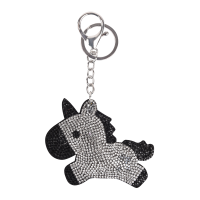 Porte-clés Waldhausen Licorne Silber / Schwarz