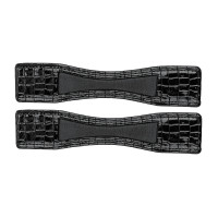 Protection d'éperons Waldhausen cuir verni la paire Schwarzes Leder Protection d'éperons Waldhausen cuir verni la paire Schwarzes Leder