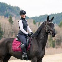 Klassische gesteppte Jacke Horze Spirit Damen Schwarz Klassische gesteppte Jacke Horze Spirit Damen Schwarz