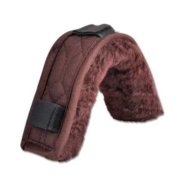 Rembourrage peau d'agneau Waldhausen dessus ou dessous de muserolle Braun