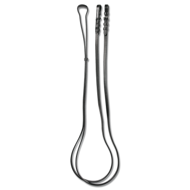 Rênes de mors Waldhausen cuir avec boucles Schwarz