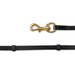 Rênes Island Waldhausen mousqueton Schwarz / Gold