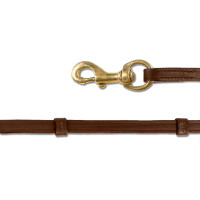 Rênes Island Waldhausen mousqueton Braun / Gold