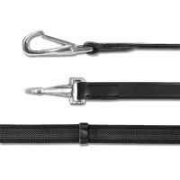 Waldhausen Anti-Rutsch Zügel mit Karabiner Schwarz