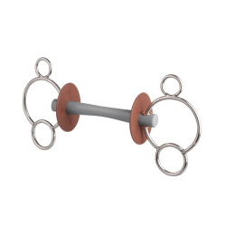 Gebiss 3 Ringe Beris Comfort-Mundstück