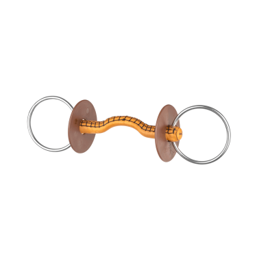 Ringgebiss Beris Lederstange Konnex Ring 7,5 cm Ringgebiss Beris Lederstange Konnex Ring 7,5 cm