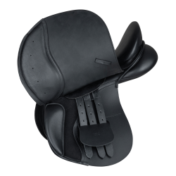 Vielseitigkeitssattel Waldhausen Leder Comfort Schwarz