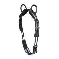 Longiergurt Waldhausen mit 2 Griffen Schwarz / Grau