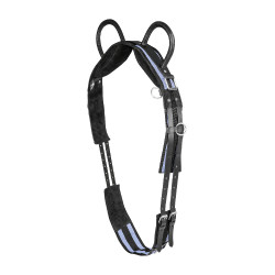 Longiergurt Waldhausen mit 2 Griffen Schwarz / Grau