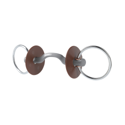 Beris Gebiss mit Zungenfreiheit Konnex, einfach gebrochen, Ringgröße 7,5 cm