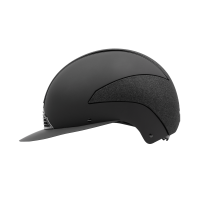 Swing-Reithelm H24 Lady Shine Schwarz glänzend, matt