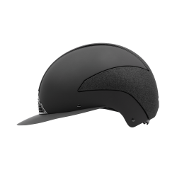 Swing-Reithelm H24 Lady Shine Schwarz glänzend, matt