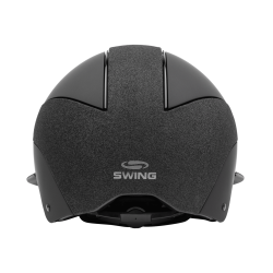 Swing-Reithelm H24 Lady Shine Schwarz glänzend, matt