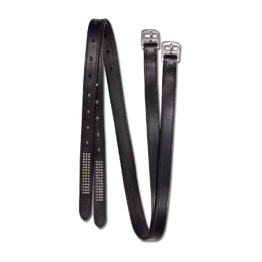 Steigbügelriemen Silverstar Star Schwarz