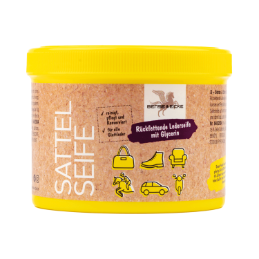 Lederseife Bense & Eicke mit Schwamm