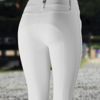 Reithose mit Silikon-Vollbesatz Tiffany B Vertigo Damen Glänzend Weiß Weiß Reithose mit Silikon-Vollbesatz Tiffany B Vertigo Damen Glänzend Weiß Weiß