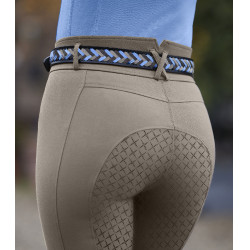 Geflochtener Gürtel ELT Karla Himmelblau / Beige / Asphalt