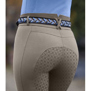 Geflochtener Gürtel ELT Karla Himmelblau / Beige / Asphalt