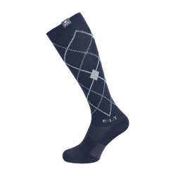 ELT Argyle Reitsocken Tiefblau / Steinblau