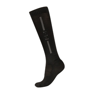Unisex-Merino-Reitsocken von ELT Schwarz