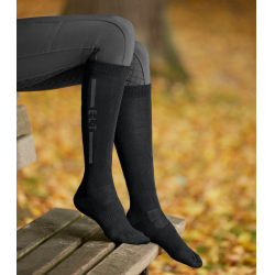 Unisex-Merino-Reitsocken von ELT Schwarz