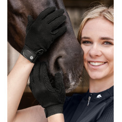 ELT Picot Reithandschuhe Schwarz