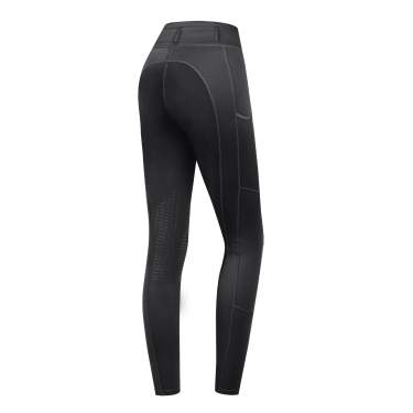 Reitleggings ELT Ella mit Kniebesatz-Grip Schwarz Reitleggings ELT Ella mit Kniebesatz-Grip Schwarz