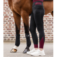 Reitleggings ELT Noemi Schwarz / samtiges Rot