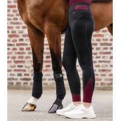Reitleggings ELT Noemi Schwarz / samtiges Rot