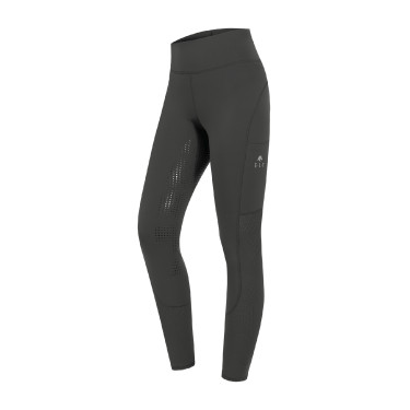 Reitleggings ELT High Waist Hanna Mesh Schlamm Grau