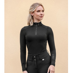 Funktionsshirt mit Reißverschluss ELT Milano Schwarz