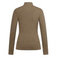 Funktionsshirt mit Reißverschluss ELT Milano Cappuccino-Mischung Braun