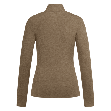 Funktionsshirt mit Reißverschluss ELT Milano Cappuccino-Mischung Braun