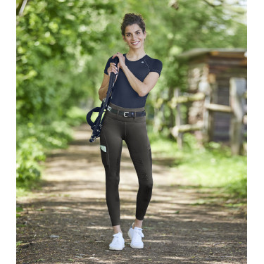 ELT High-Waist Reitleggings Hanna Schlamm Grau