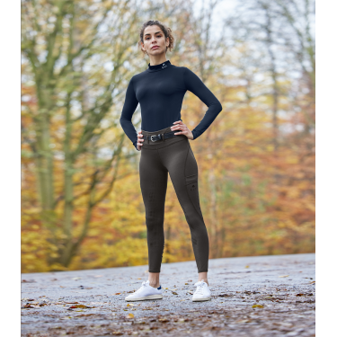 ELT High-Waist Reitleggings Hanna Schlamm Grau