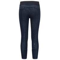 ELT Lucky Lia Kinderreitleggings aus Jeans Mitternachtsblau / lucky heart
