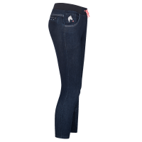 ELT Lucky Lia Kinderreitleggings aus Jeans Mitternachtsblau / lucky heart